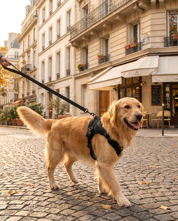 Chien qui tire en laisse : comment lui apprendre à marcher calmement