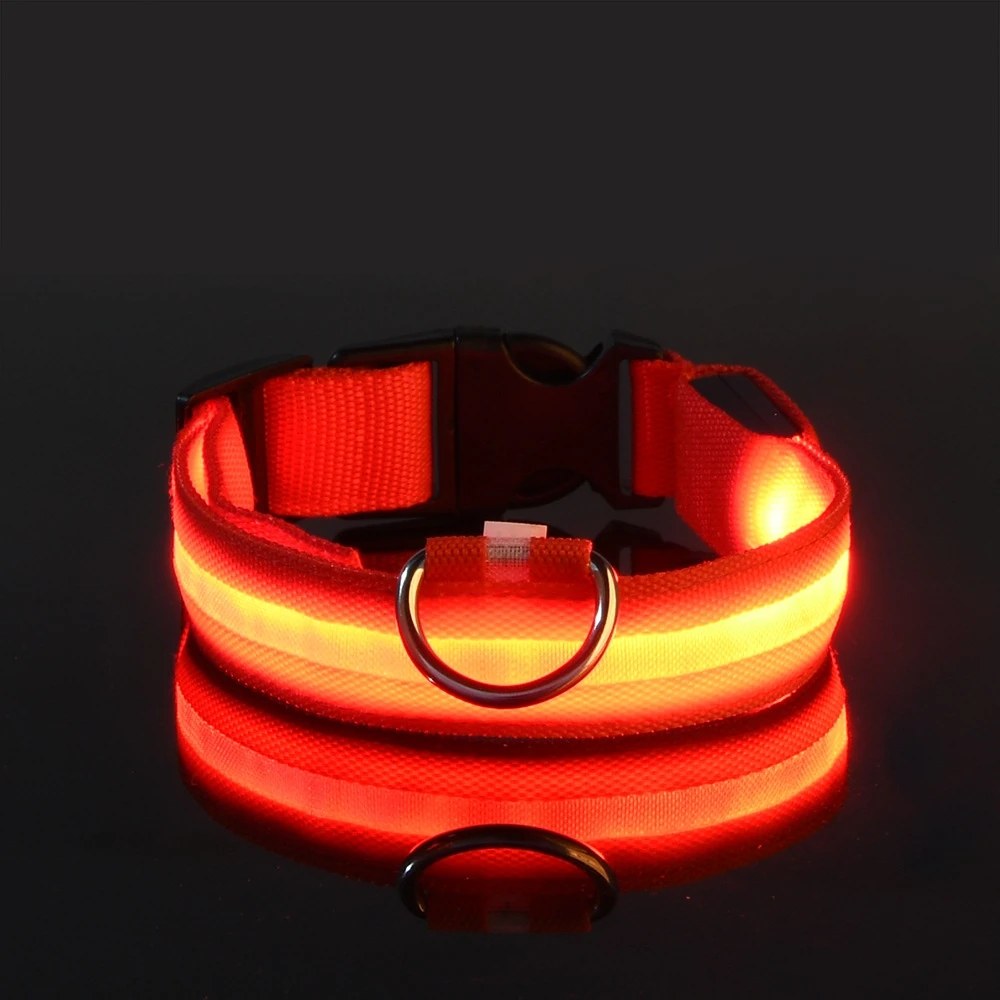Collier LED rouge