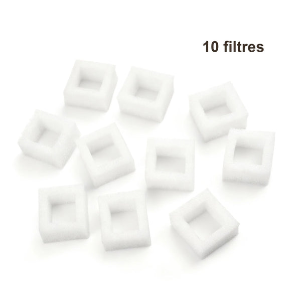Filtres pour fontaine fleur 1,2 L – Lot de 10