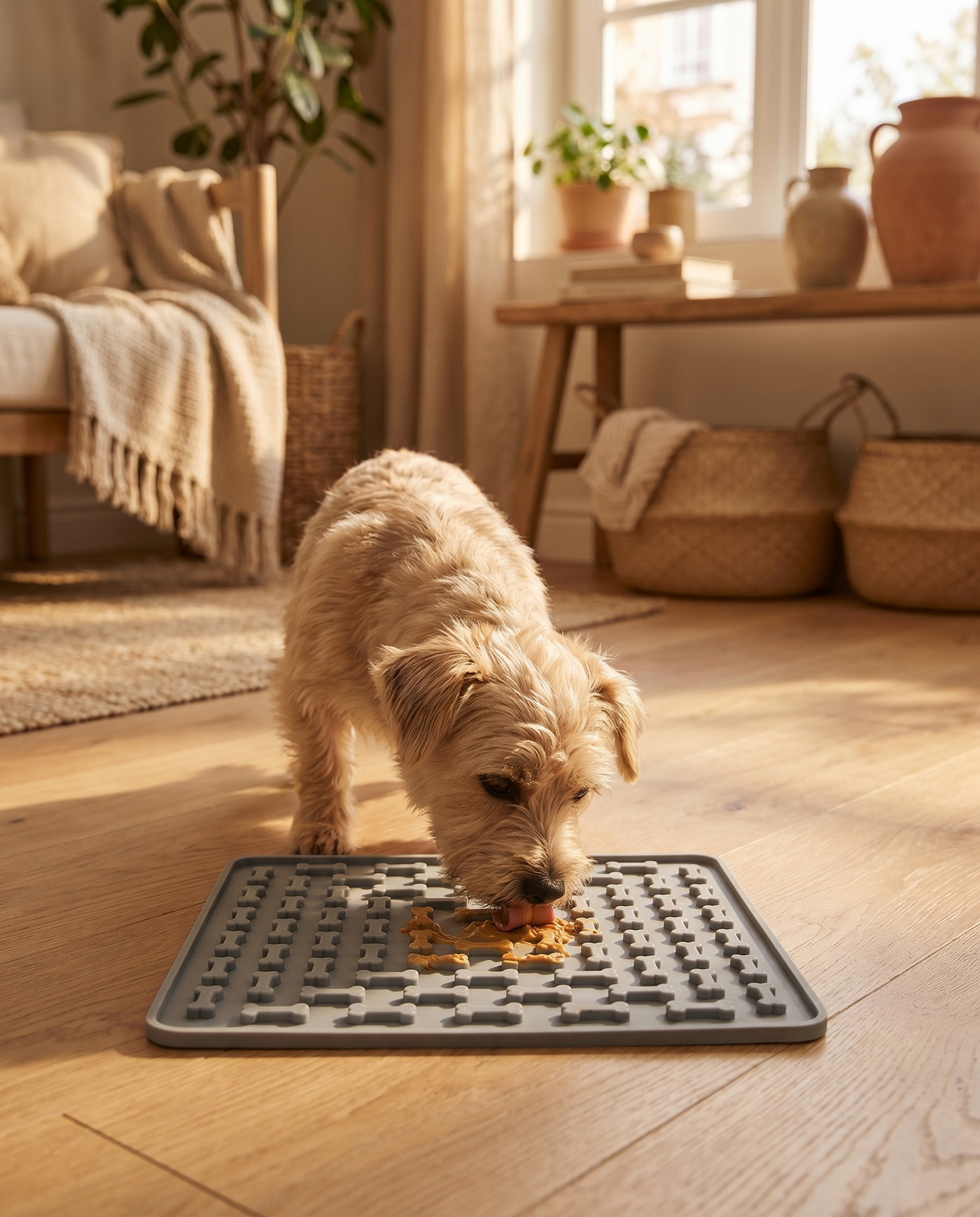 Tapis de léchage anti-stress