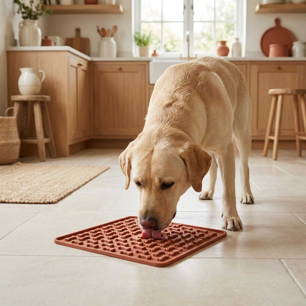 Tapis de léchage anti-stress
