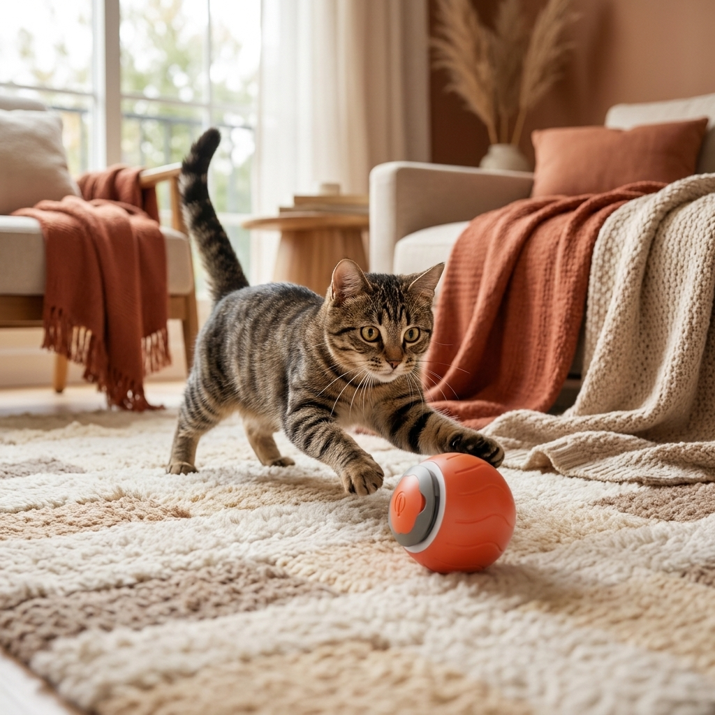Jouet robotisé interactif pour chat
