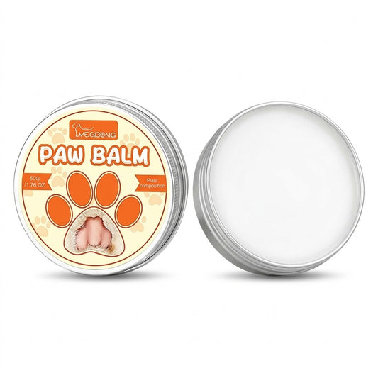 Baume pour coussinets et truffe, fond blanc