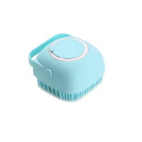 Brosse de bain en silicone à réservoir de shampoing – Chien et chat