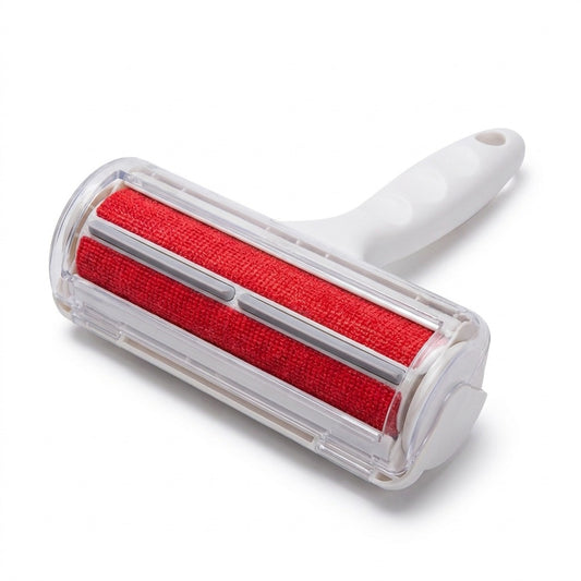 Brosse anti-poils réutilisable, fond blanc