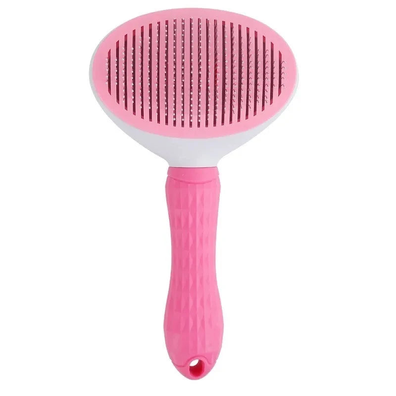 Brosse auto-nettoyante coloris rose