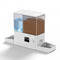 Distributeur automatique 2-en-1 connecté pour chat et chien – Croquettes + fontaine à eau WiFi, 8,5 L