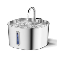 Fontaine à eau inox pour chat 2,2 L – Bec robinet, silencieuse — vue 6