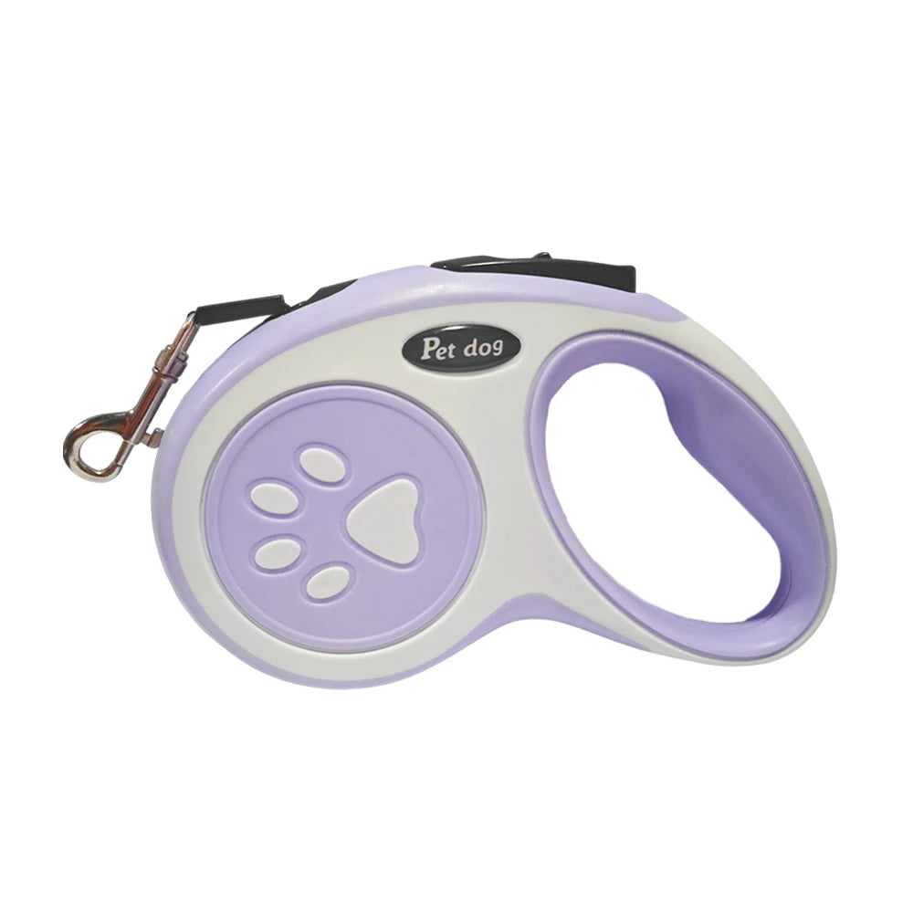Laisse à enrouleur lilas