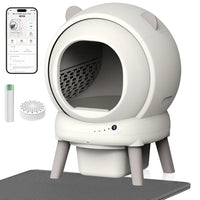 Bac à litière automatique 65 L pour chat — autonettoyant, appli et 4 capteurs de poids