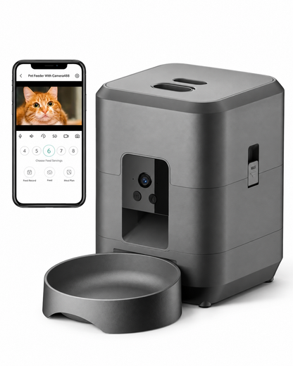 Mangeoire connectée 2 L avec caméra — packshot premium