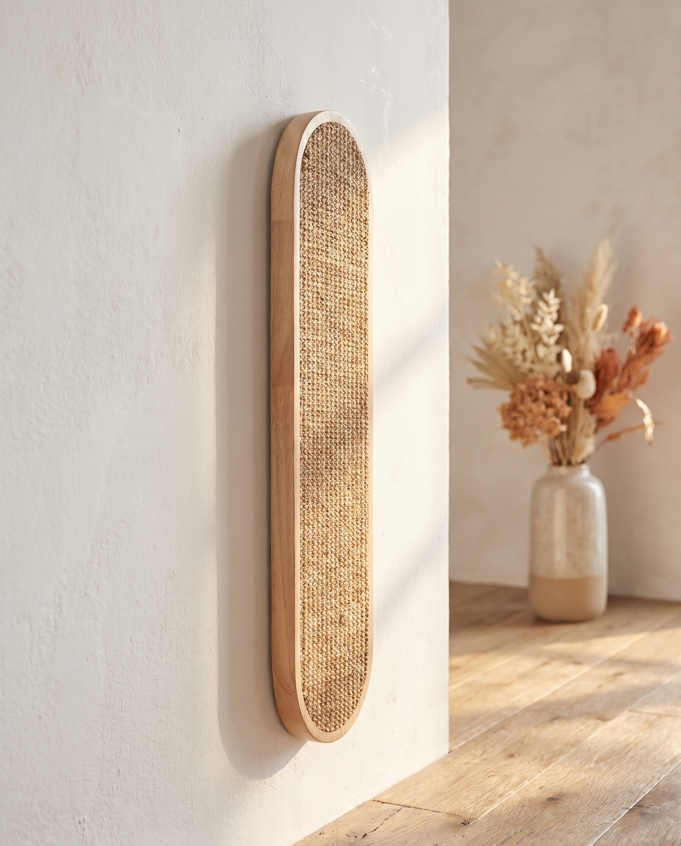 Griffoir mural en sisal naturel pour chat