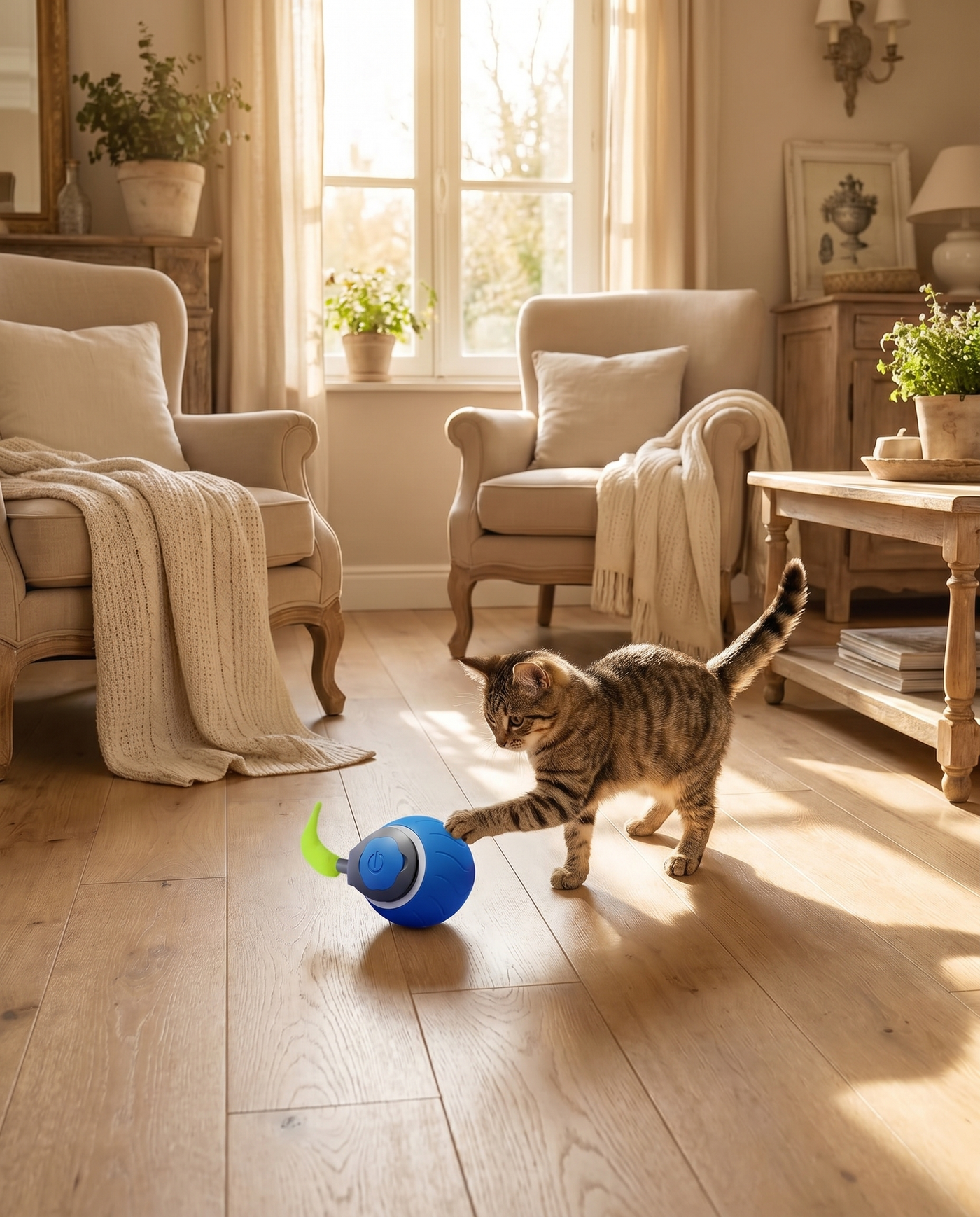 Jouet robotisé interactif pour chat