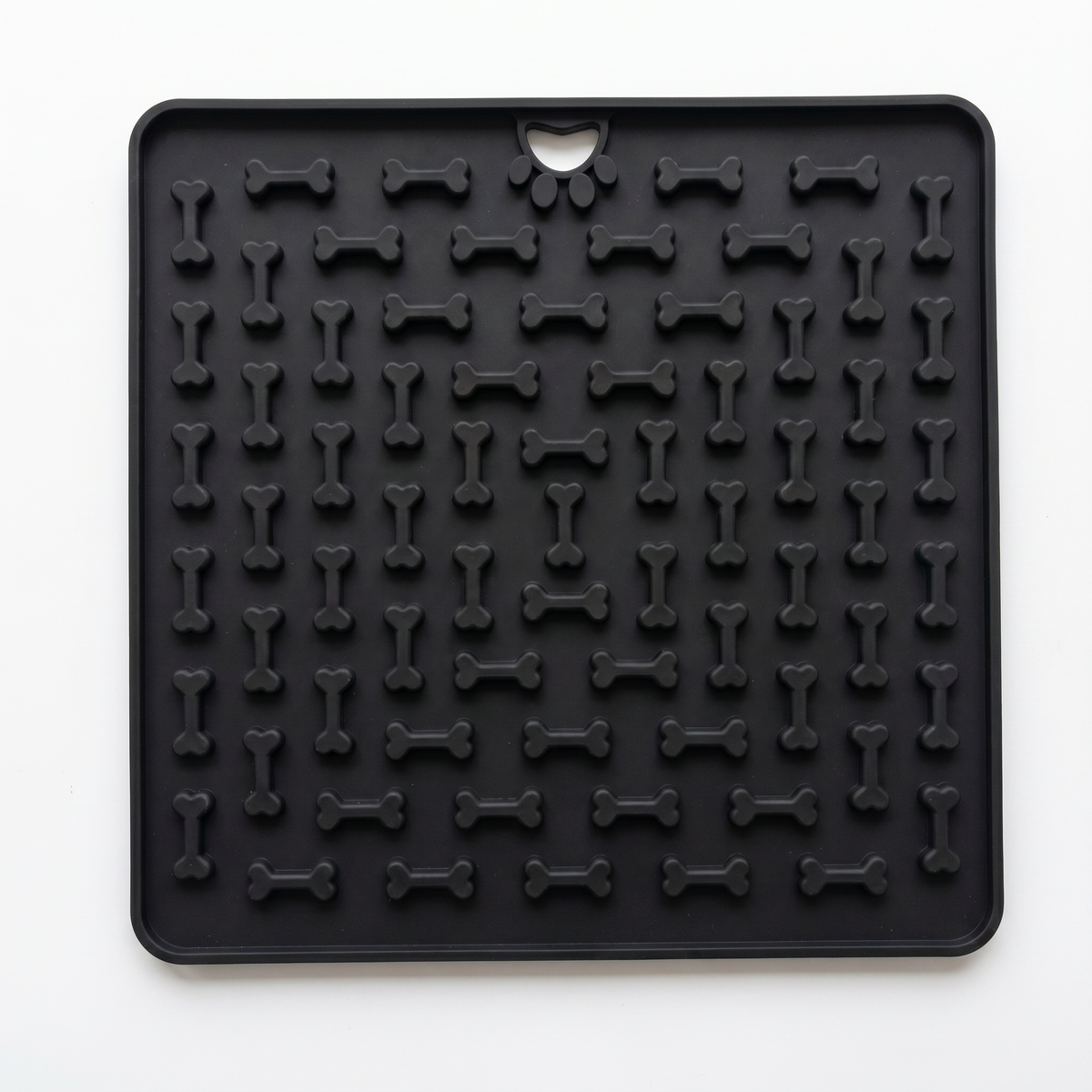 Tapis de léchage Noir Douce Patte