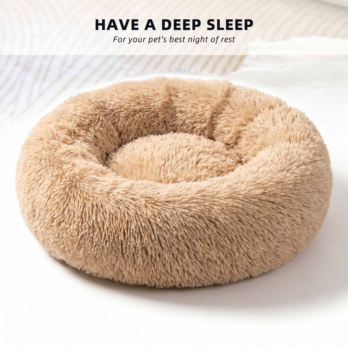 Coussin rond Donut apaisant