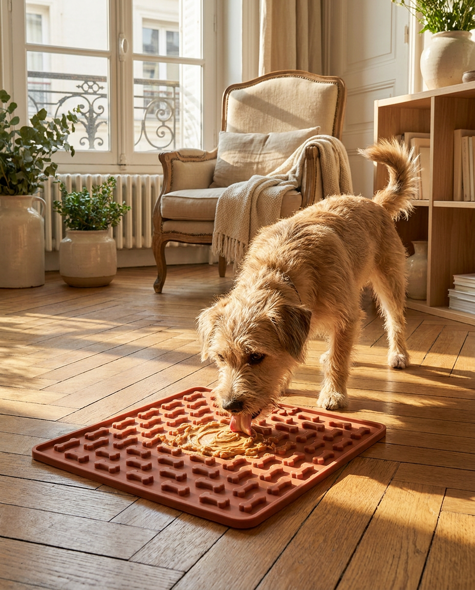 Tapis de léchage anti-stress