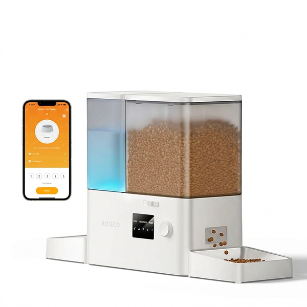 Distributeur 2-en-1 connecté croquettes et eau avec application