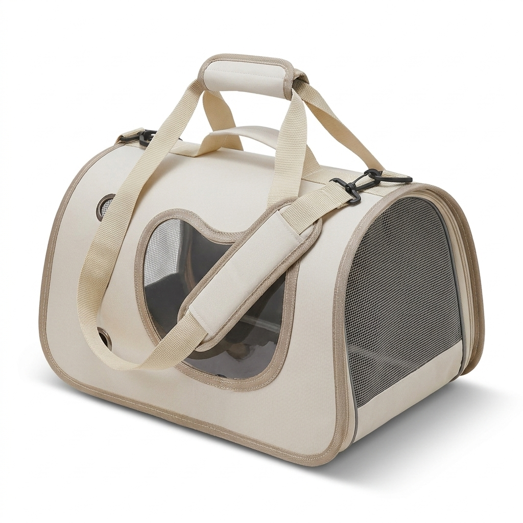 Sac de transport pliable pour chat et petit chien – Cabine respirante à hublot & bandoulière