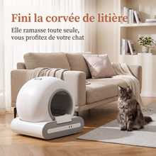 Litière automatique connectée pour chat – Bac autonettoyant 65 L, appli & WiFi — vue 3