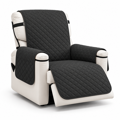 Housse noire sur fauteuil 1 place