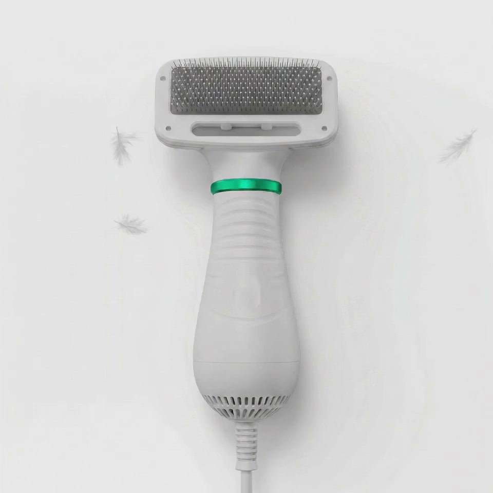 Vidéo brosse sèche-poils 2-en-1 en marche Douce Patte